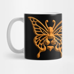 Wolf and butterfly 3d super soft blend drawing cute cool colorful Mug